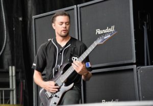 Justin Lowe from After The Burial live at Vans Warped Tour