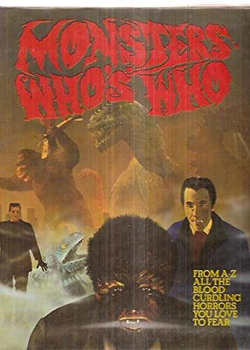 Monsters Who's Who Book Cover